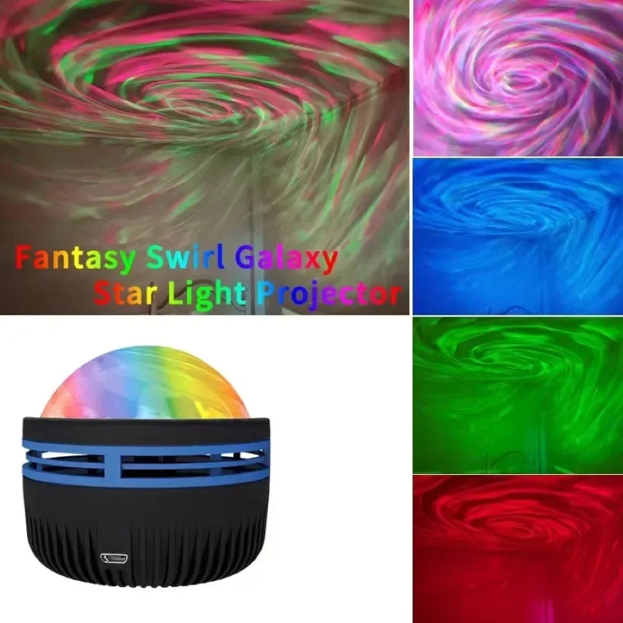 ZOLPHY LED Galaxy Projector Light Colorful Bedroom Night Light Kids Room Decoration.