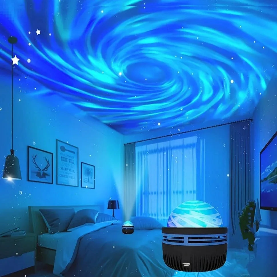 ZOLPHY LED Galaxy Projector Light Colorful Bedroom Night Light Kids Room Decoration.