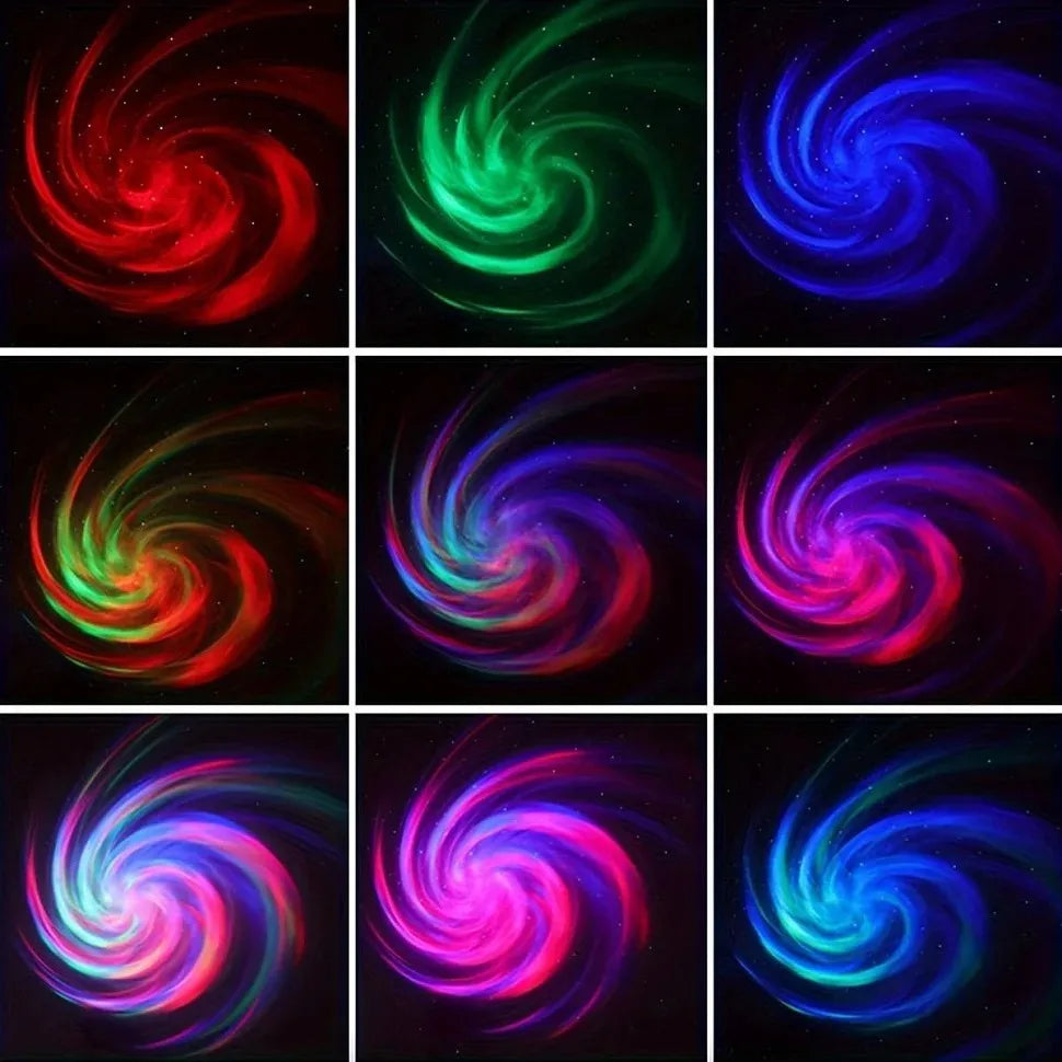 ZOLPHY LED Galaxy Projector Light Colorful Bedroom Night Light Kids Room Decoration.